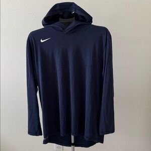 Nike XL Dark Blue Hooded Shirt